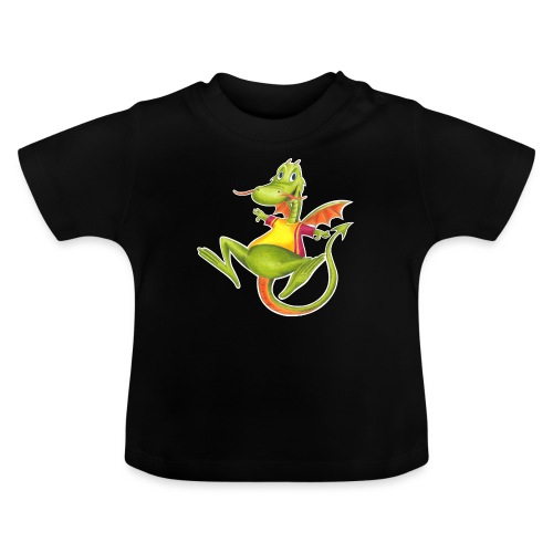 little dragon - Baby Bio-T-Shirt mit Rundhals