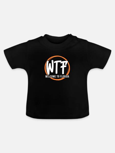 Florida - Baby Bio-T-Shirt mit Rundhals - Schwarz