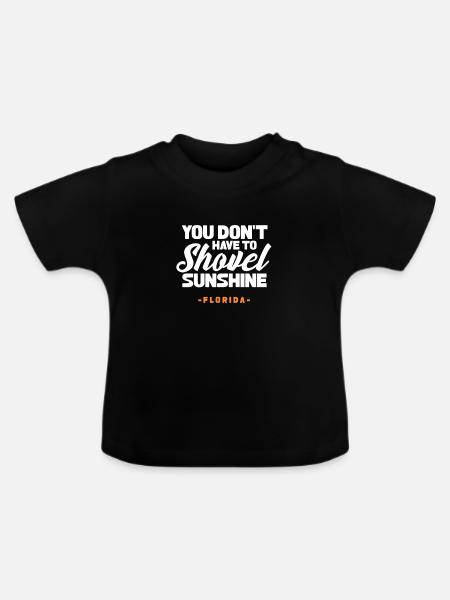 Florida - Baby Bio-T-Shirt mit Rundhals - Schwarz