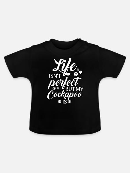 Cockapoo Hund - Baby Bio-T-Shirt mit Rundhals - Schwarz