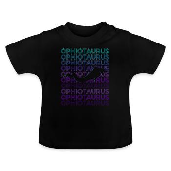 Ophiotaurus Greek Mythology Ancient Greek R - Baby Organic T-Shirt with Round Neck - black - Front