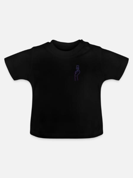 K-Pop - Baby Bio-T-Shirt mit Rundhals - Schwarz