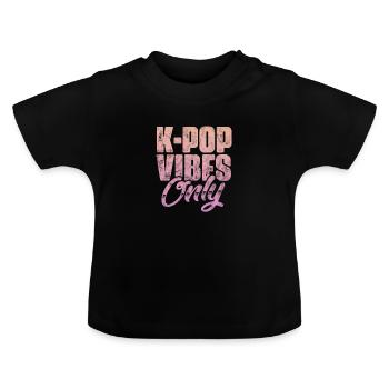 K-Pop Musique Coréenne Pop Corée Kpop Cadeau - T-shirt bio col rond Bébé - noir - Devant