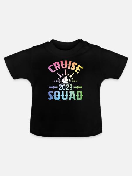 Kreuzfahrtgruppe 2023 - Baby Bio-T-Shirt mit Rundhals - Schwarz