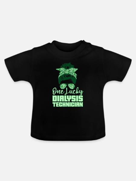 Dialysetechniker Nephrologie Dialyse Geschenk - Baby Bio-T-Shirt mit Rundhals - Schwarz
