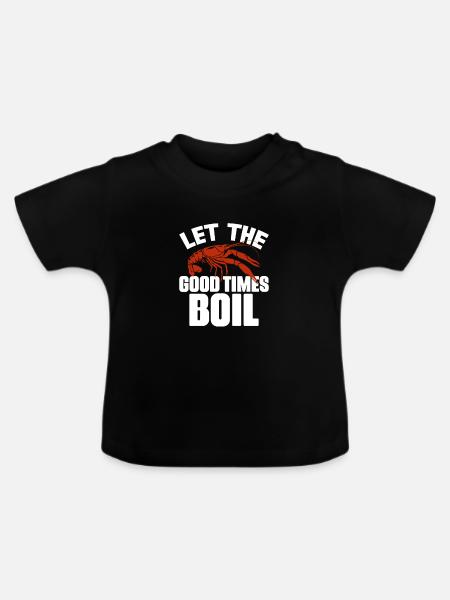 Languste - Baby Bio-T-Shirt mit Rundhals - Schwarz
