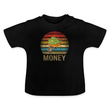 Cash Money Brouette Pushcart Sunset - T-shirt bio col rond Bébé - noir - Devant
