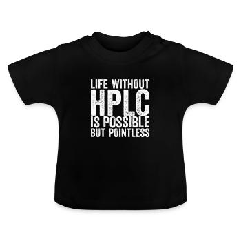 High Performance Liquid Chromatography HPLC - Baby Organic T-Shirt with Round Neck - black - Front