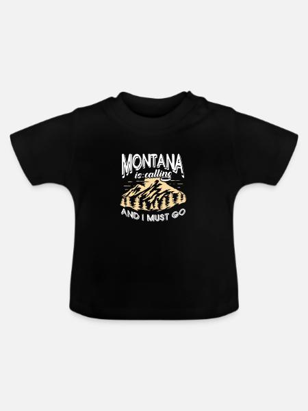 Montana - Baby Bio-T-Shirt mit Rundhals - Schwarz