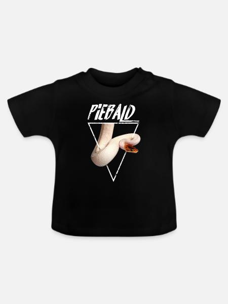 Piebald Ball Python Reptilienpfleger - Baby Bio-T-Shirt mit Rundhals - Schwarz