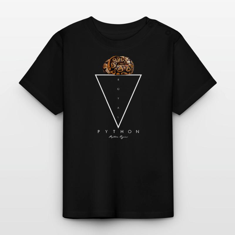 Royal Python géométrique moderne gardien de serpent T-shirt bio col rond Bébé
