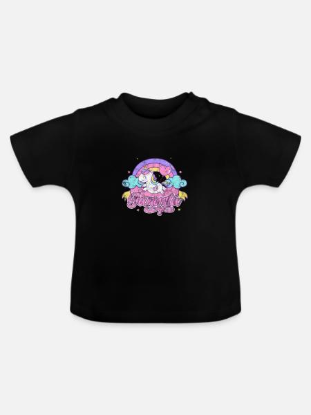Hip Hop - Baby Bio-T-Shirt mit Rundhals - Schwarz