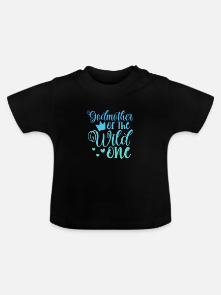 Patin - Baby Bio-T-Shirt mit Rundhals - Schwarz