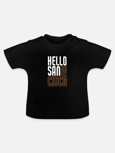 San Francisco - Baby Bio-T-Shirt mit Rundhals - Schwarz