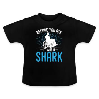 Funny Spinal Cord Injury Wheelchair Cross-Section - Baby Organic T-Shirt with Round Neck - black - Front
