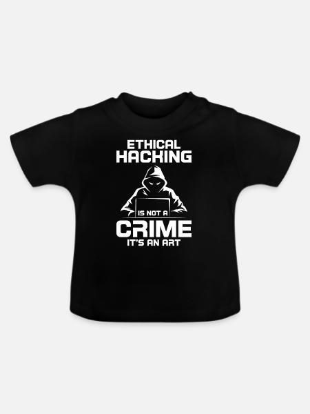 Cybersecurity Computersicherheit Cybersecurity - Baby Bio-T-Shirt mit Rundhals - Schwarz