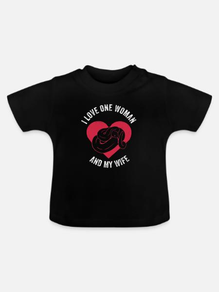 Banane Königspython Python - Baby Bio-T-Shirt mit Rundhals - Schwarz