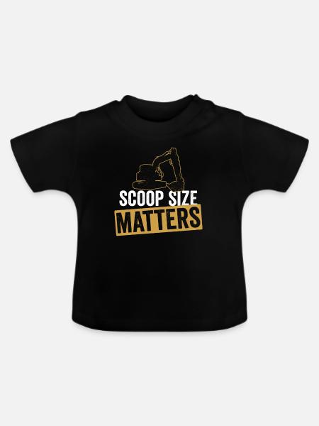 Baggerfahrer Bagger Sandbagger - Baby Bio-T-Shirt mit Rundhals - Schwarz