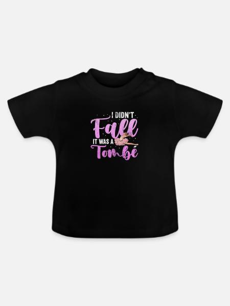 Ballett - Baby Bio-T-Shirt mit Rundhals - Schwarz