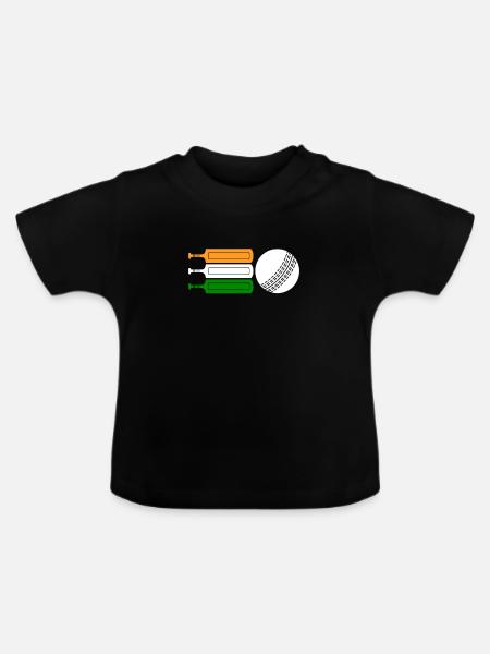 Cricket - Baby Bio-T-Shirt mit Rundhals - Schwarz