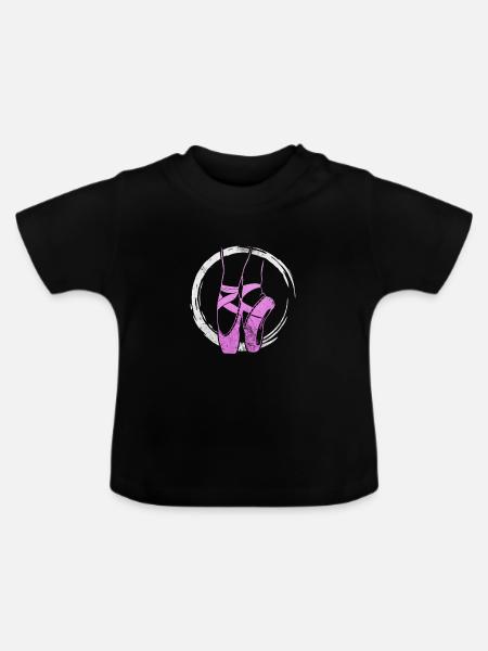 Ballett - Baby Bio-T-Shirt mit Rundhals - Schwarz