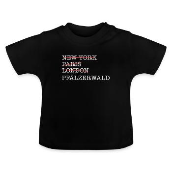 Pfalz Pfälzer Rheinland Pfalz - Baby Bio-T-Shirt mit Rundhals - Schwarz - Vorne