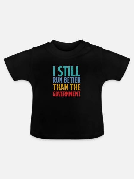 Amputation Amputieren Prothese Geschenk - Baby Bio-T-Shirt mit Rundhals - Schwarz