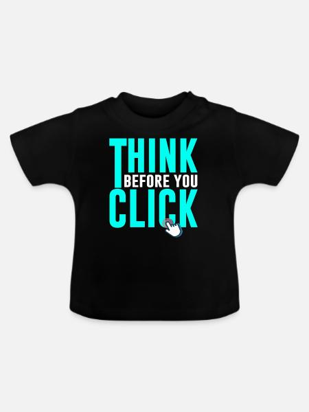 Cybersicherheit Hacking IT - Baby Bio-T-Shirt mit Rundhals - Schwarz