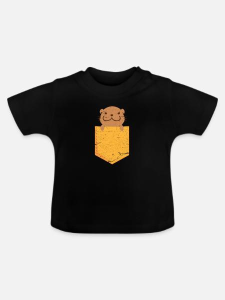 Otter - Baby Bio-T-Shirt mit Rundhals - Schwarz