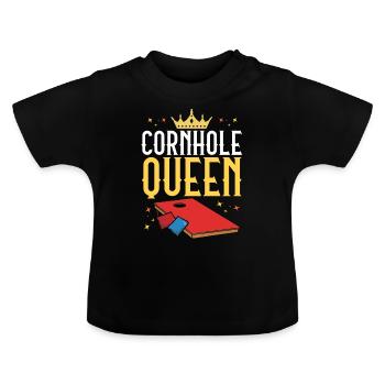 Trou de maïs - T-shirt bio col rond Bébé - noir - Devant
