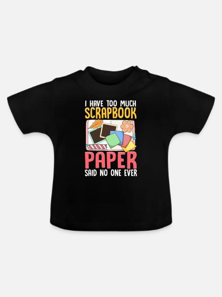 Scrapbooking Scrapbooker - Baby Bio-T-Shirt mit Rundhals - Schwarz