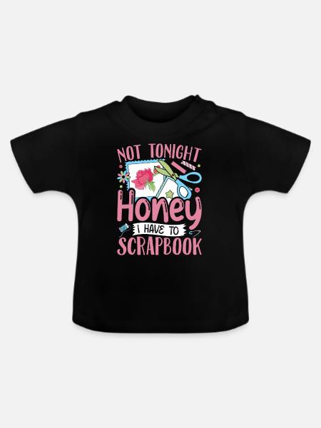 Scrapbooking Scrapbooker - Baby Bio-T-Shirt mit Rundhals - Schwarz