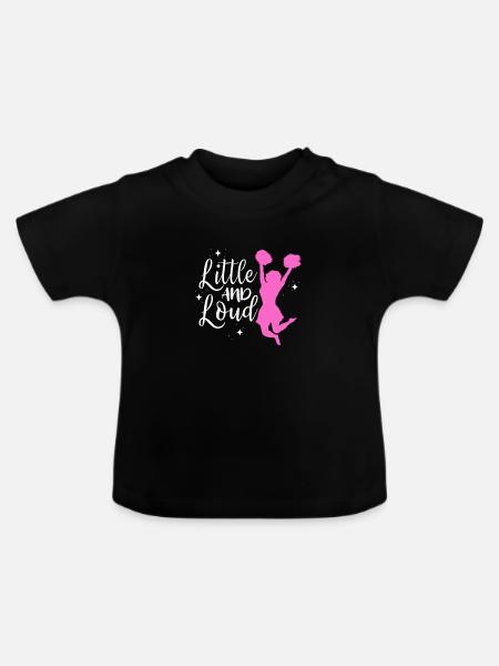 Cheerleader - Baby Bio-T-Shirt mit Rundhals - Schwarz