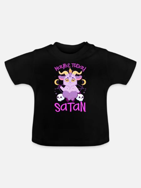 Satanischer Satanismus - Baby Bio-T-Shirt mit Rundhals - Schwarz