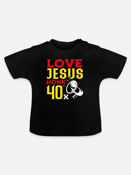 Orthodoxie Orthodoxe - Baby Bio-T-Shirt mit Rundhals - Schwarz