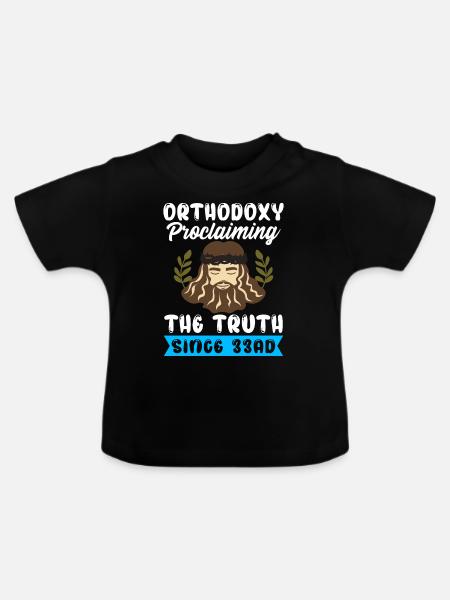 Orthodoxe - Baby Bio-T-Shirt mit Rundhals - Schwarz