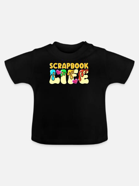 Scrapbooking Scrapbooker - Baby Bio-T-Shirt mit Rundhals - Schwarz