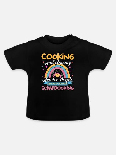 Scrapbooker - Baby Bio-T-Shirt mit Rundhals - Schwarz