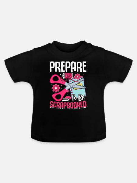 Scrapbooking Scrapbooker - Baby Bio-T-Shirt mit Rundhals - Schwarz