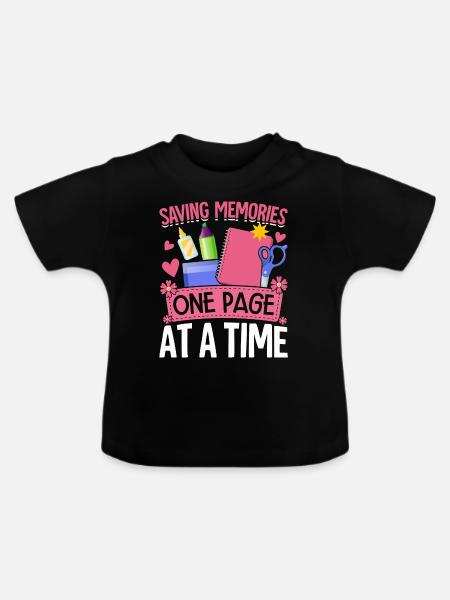 Scrapbooking Scrapbooker - Baby Bio-T-Shirt mit Rundhals - Schwarz