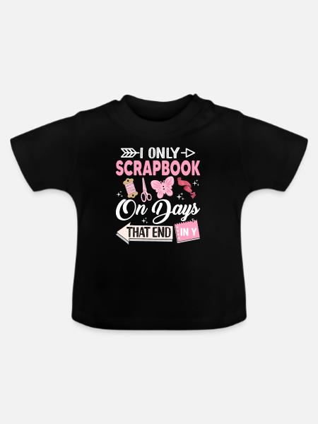 Scrapbooking Scrapbooker - Baby Bio-T-Shirt mit Rundhals - Schwarz