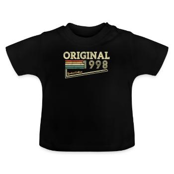Cadeau Geburtstag Vintage 1998 45 Jahre - T-shirt bio col rond Bébé - noir - Devant