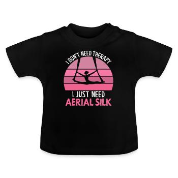 Acrobate - T-shirt bio col rond Bébé - noir - Devant