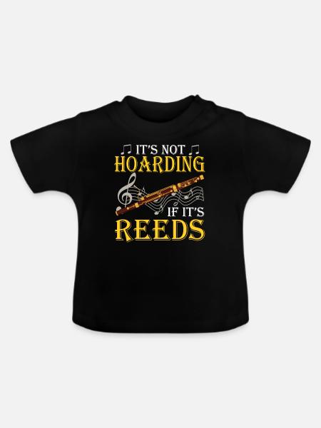 Fagott Fagottist - Baby Bio-T-Shirt mit Rundhals - Schwarz