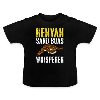 Schlangenbesitzer - Baby Bio-T-Shirt mit Rundhals - Schwarz - Vorne