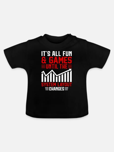 Lustiger Versicherungsmakler - Baby Bio-T-Shirt mit Rundhals - Schwarz