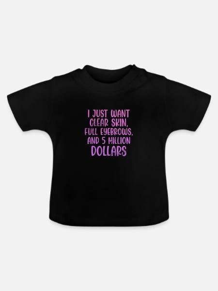 Kosmetikerin - Baby Bio-T-Shirt mit Rundhals - Schwarz