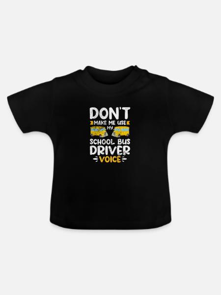 Busfahrer - Baby Bio-T-Shirt mit Rundhals - Schwarz