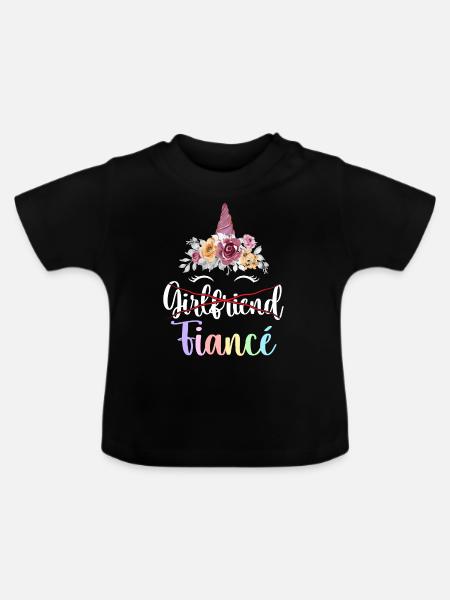 Verlobung Brautparty - Baby Bio-T-Shirt mit Rundhals - Schwarz