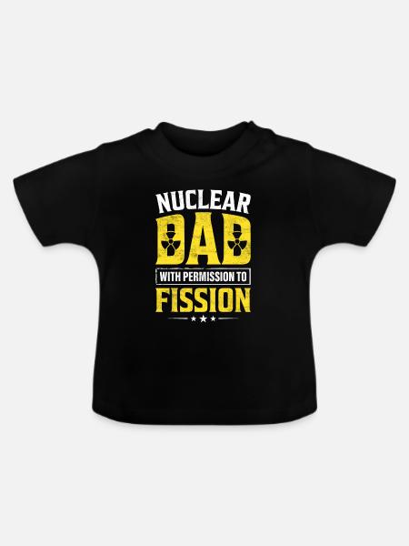 Nuklearingenieur - Baby Bio-T-Shirt mit Rundhals - Schwarz